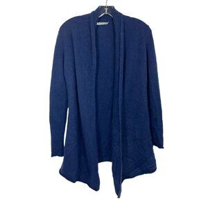 InCashmere Navy Blue Open Front Cardigan Sweater - Women's Size XS